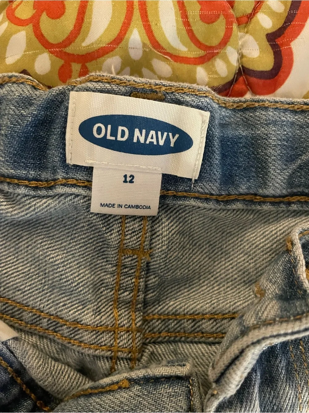 Old Navy Light Blue Distressed Denim Shorts
